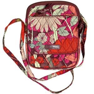 Vera Bradley Mini Hipster Crossbody Bag Purse Quilted Floral Bohemian Blooms